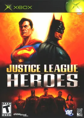 Justice League Heroes (USA) box cover front